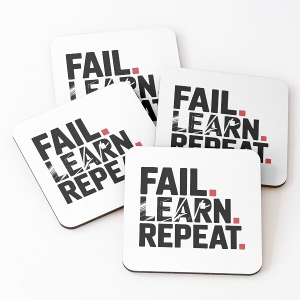 Item preview, Fail. Learn. Repeat. – Minimal Growth Quote	 designed and sold by ArtByYunus.