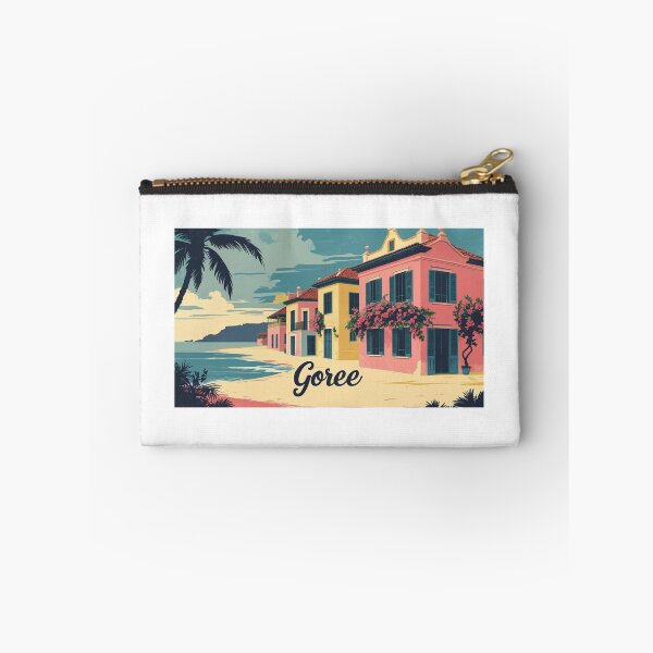 Item preview, Gorée Senegal with colonial houses and tropical flowers designed and sold by StormArte.