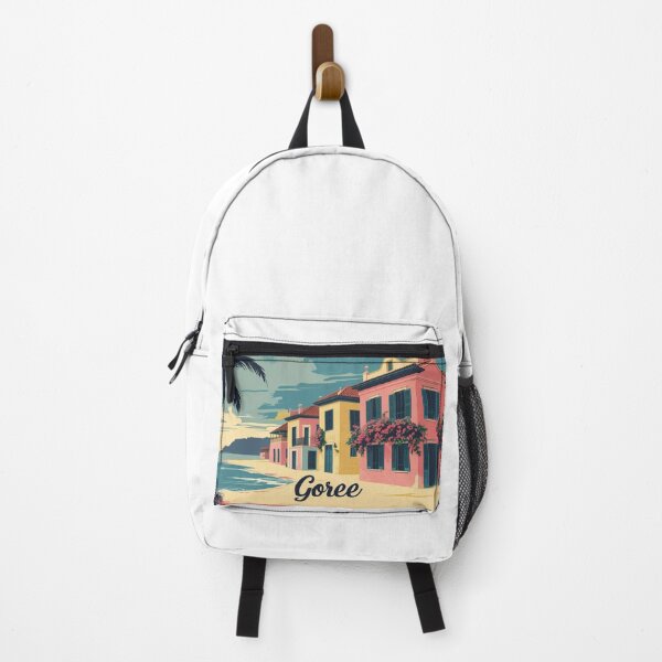 Item preview, Gorée Senegal with colonial houses and tropical flowers designed and sold by StormArte.