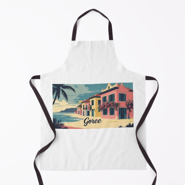 Item preview, Gorée Senegal with colonial houses and tropical flowers designed and sold by StormArte.