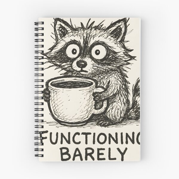 Item preview, Functioning Barely Raccoon Coffee Mug designed and sold by SassyArtistry.