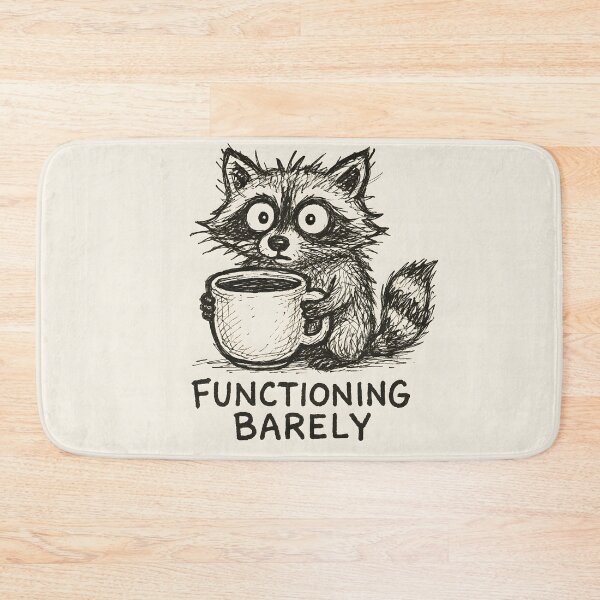 Item preview, Functioning Barely Raccoon Coffee Mug designed and sold by SassyArtistry.