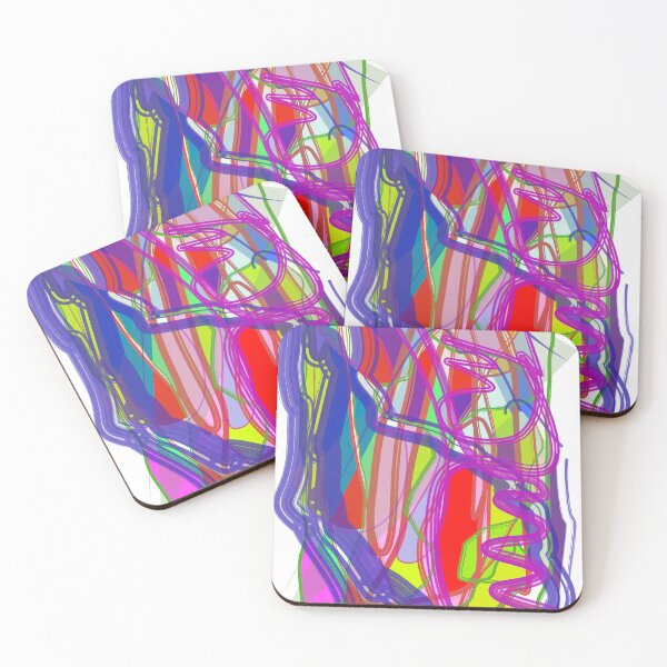 Item preview, Electric Persona – Abstract Human Face in Color Chaos designed and sold by hello_mojiji.