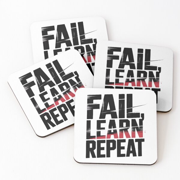 Item preview, Fail. Learn. Repeat. – Minimal Growth Quote	 designed and sold by ArtByYunus.