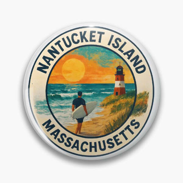 Item preview, Nantucket Island - Massachusetts Coastal Summer Scene designed and sold by inkNext.