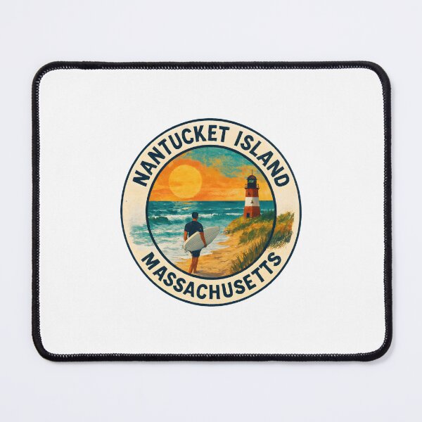 Item preview, Nantucket Island - Massachusetts Coastal Summer Scene designed and sold by inkNext.