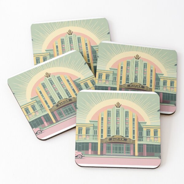 Item preview, Napier, New Zealand's art deco design featuring classic cars designed and sold by StormArte.