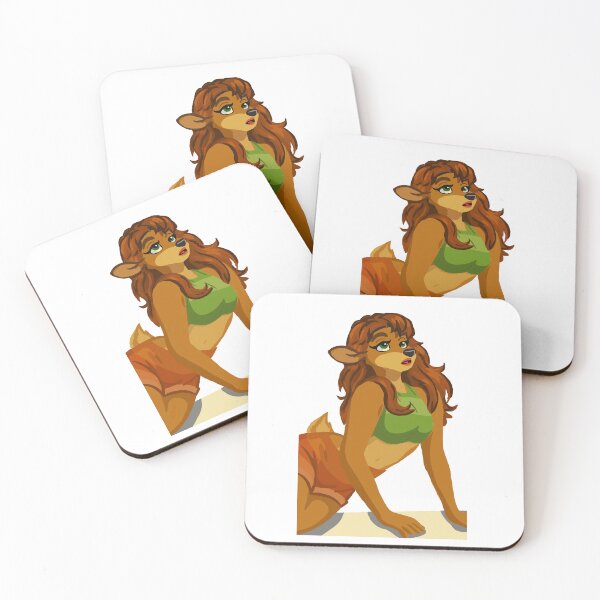 Item preview, Reclining Doe Woman, Looking Upwards designed and sold by KlakkDrawsStuff.