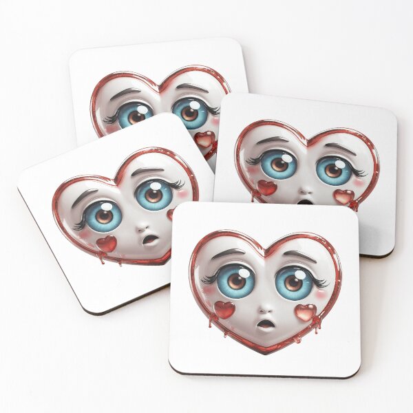 Item preview, Crying Heart Emotions Collection Crying Love Heart Drops - AI Art designed and sold by FormIsle.