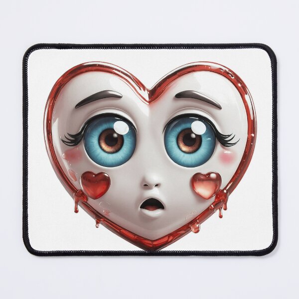 Item preview, Crying Heart Emotions Collection Crying Love Heart Drops - AI Art designed and sold by FormIsle.