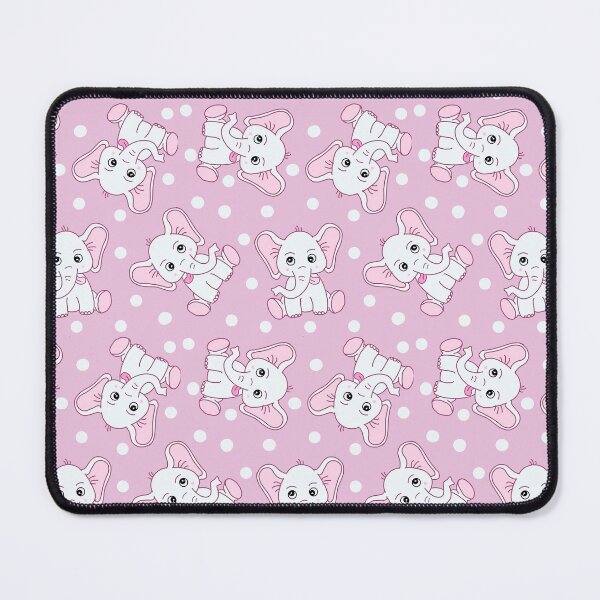 Item preview, Wonky elephants on pink designed and sold by QuirkyCraftz.