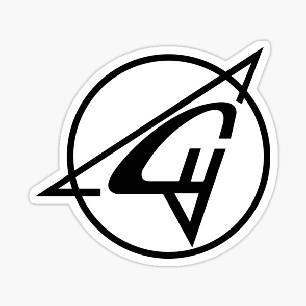Sukhoi Aircraft Logo (Black) Sticker