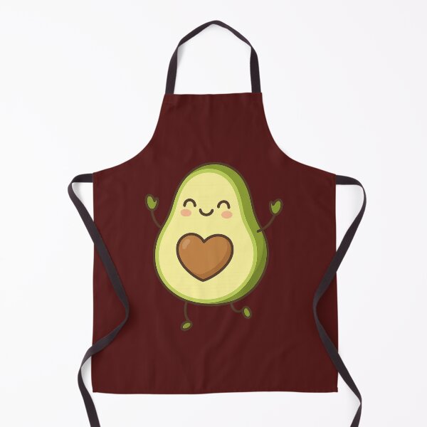 Item preview, Kawaii Dancing Avocado – Heart-Shaped Core and Raised Arms designed and sold by ALBANAT.