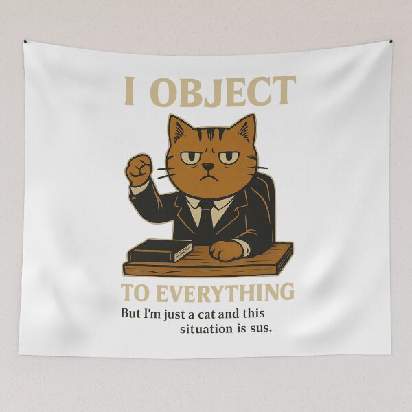Item preview, I Object to Everything – Grumpy Cat Lawyer Meme Design designed and sold by Skyla007.