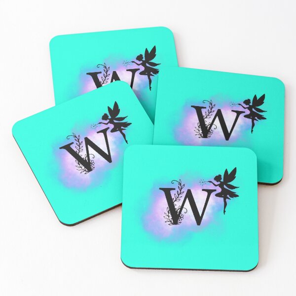 Item preview, Letter W – Whimsical Starry Alphabet W with Fairy Companion designed and sold by Lunaria Arts.