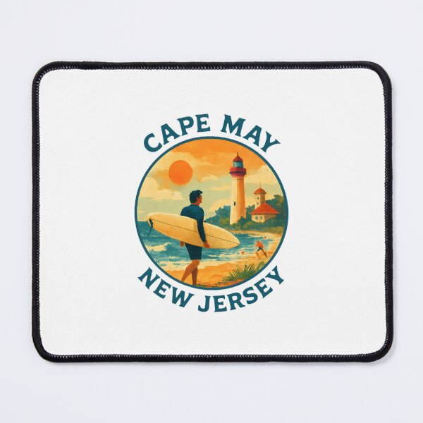 Item preview, Cape May - New Jersey Beach and Lighthouse Scene designed and sold by inkNext.