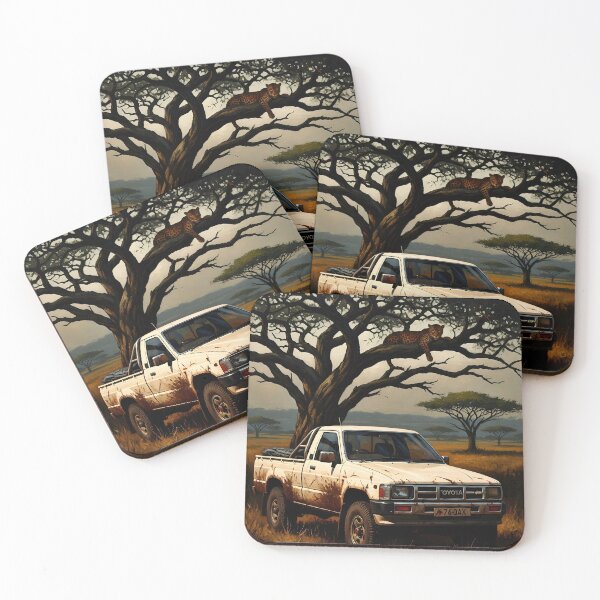 Item preview, Safari Sentinel: Pickup Under the Acacia Tree - Scythianshead design  designed and sold by Scythianshead .