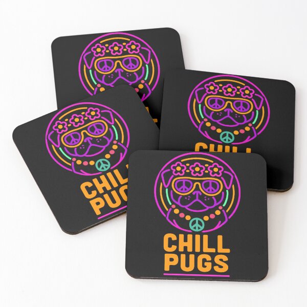 Item preview, Chill Pugs Logo Neon designed and sold by ChillPugs.