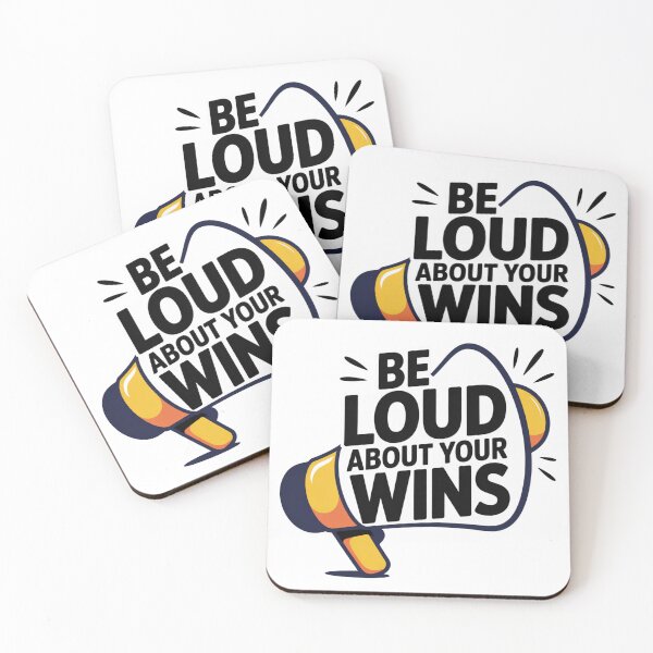 Item preview, Be Loud About Your Wins – Megaphone Motivation Quote designed and sold by ArtByYunus.
