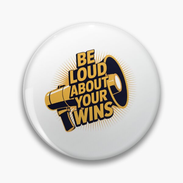 Item preview, Be Loud About Your Wins – Megaphone Motivation Quote designed and sold by ArtByYunus.