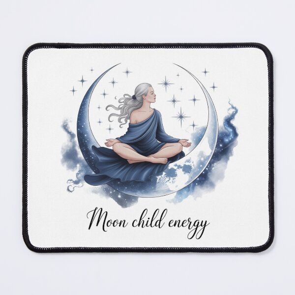 Item preview, Moon Child Energy – Celestial Meditation Woman	 designed and sold by ArtByYunus.