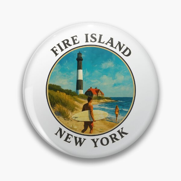 Item preview, Fire Island New York Beach Scene designed and sold by inkNext.