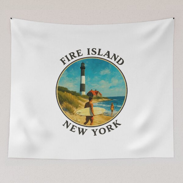 Item preview, Fire Island New York Beach Scene designed and sold by inkNext.