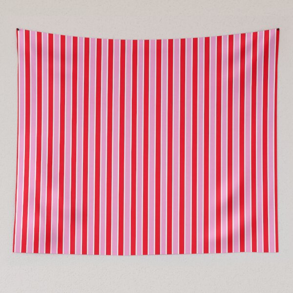 Item preview, Pink, Red and Thin White Stripes Pinstripes designed and sold by OneThreeSix.