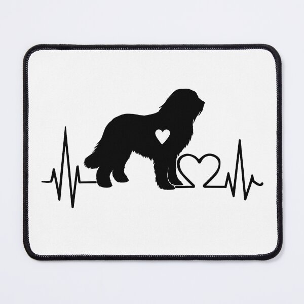 Item preview, South Russian Ovcharka EKG Line Minimalist Silhouette – Dog Lover Design designed and sold by GoodyPaws.