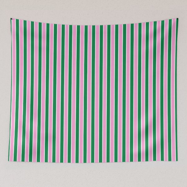 Item preview, Pink, Green and Thin White Stripes Pinstripes designed and sold by OneThreeSix.