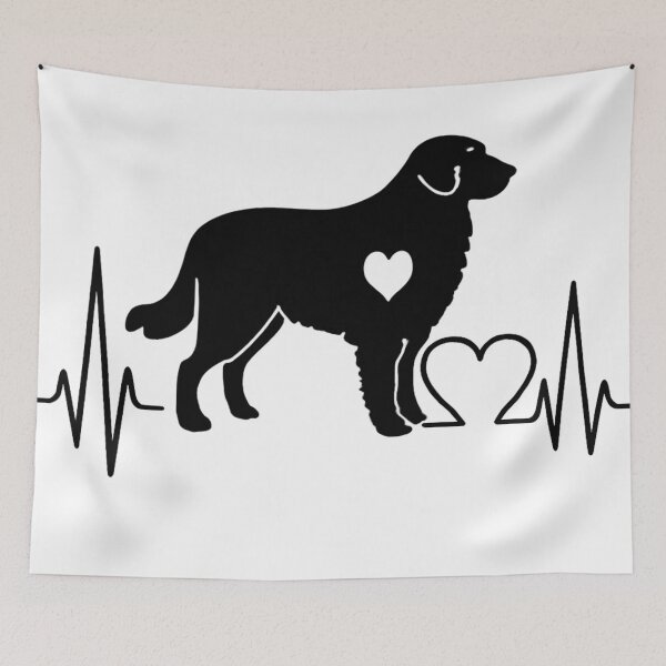 Item preview, Slovakian Chuvach EKG Line Minimalist Silhouette – Dog Lover Design designed and sold by GoodyPaws.