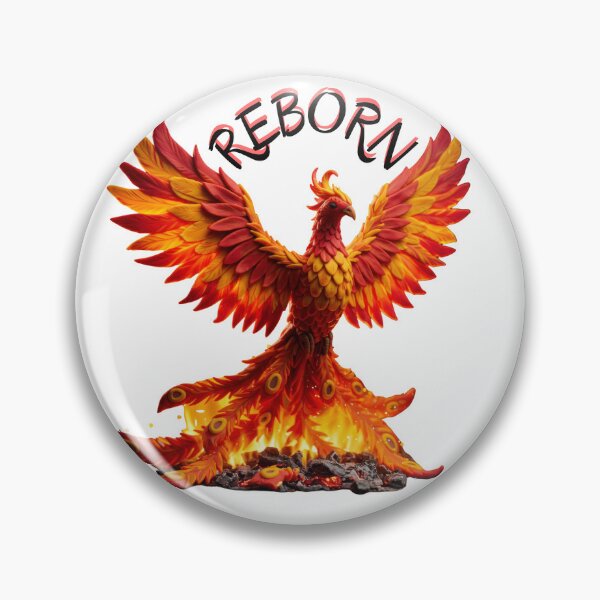 Item preview, Fiery Phoenix Rising with ‘Reborn’ designed and sold by snurx.