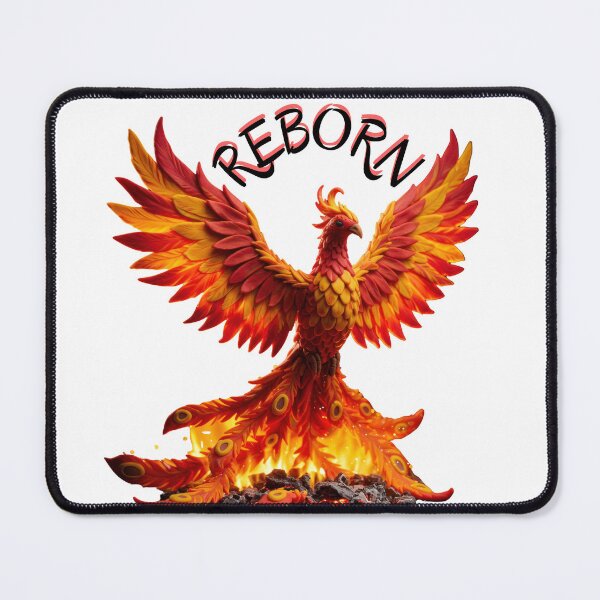 Item preview, Fiery Phoenix Rising with ‘Reborn’ designed and sold by snurx.