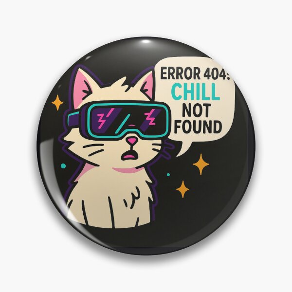 Item preview, gato gatito, error 404, tranquilo, no encontrado 404, ayuda, gato con gafas, dulce designed and sold by Dorota127.