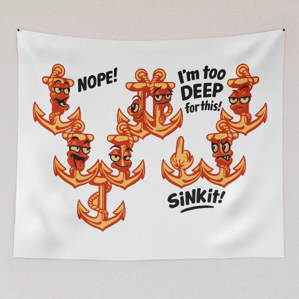 Item preview, Rude Funny W ANCHOR designed and sold by Uglyandcute.