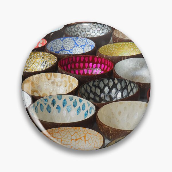 Item preview, Colourful painted bowls on market stall  designed and sold by Umdash919.