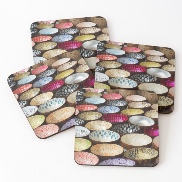Item preview, Colourful painted bowls on market stall  designed and sold by Umdash919.