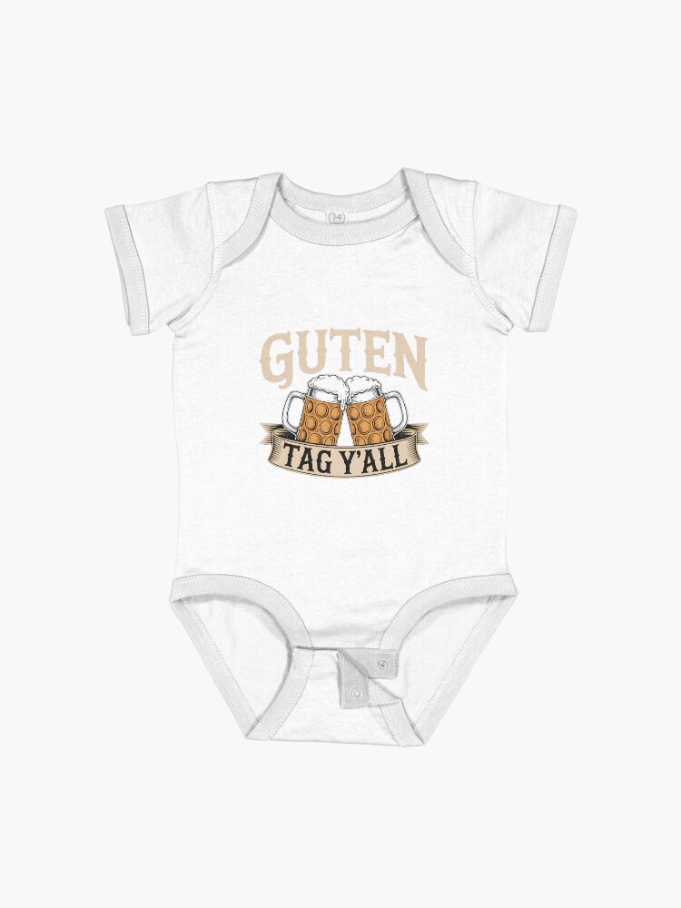 Thumbnail 1 of 2, Baby One-Piece, Guten Tag yall - funny Oktoberfest 2025 designed and sold by BobMarkLifeS.