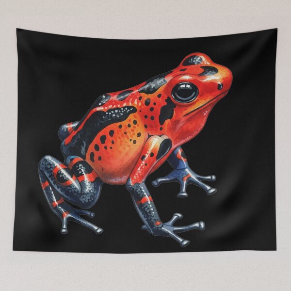 Item preview, strawberry poison dart frog designed and sold by 4rtistcDrift.