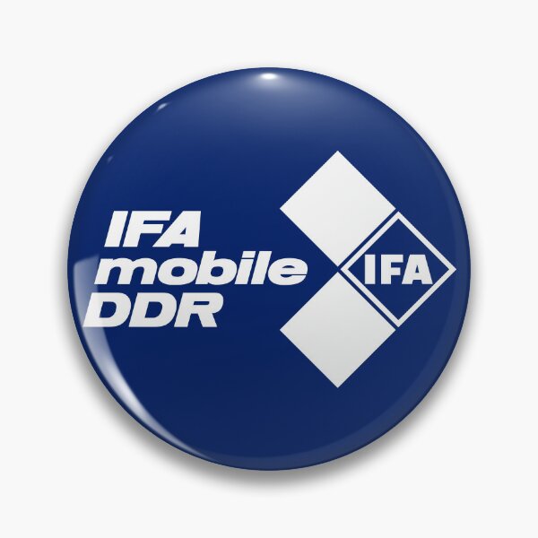 Item preview, IFA Mobile DDR Logo (white) designed and sold by VEB Ostladen.