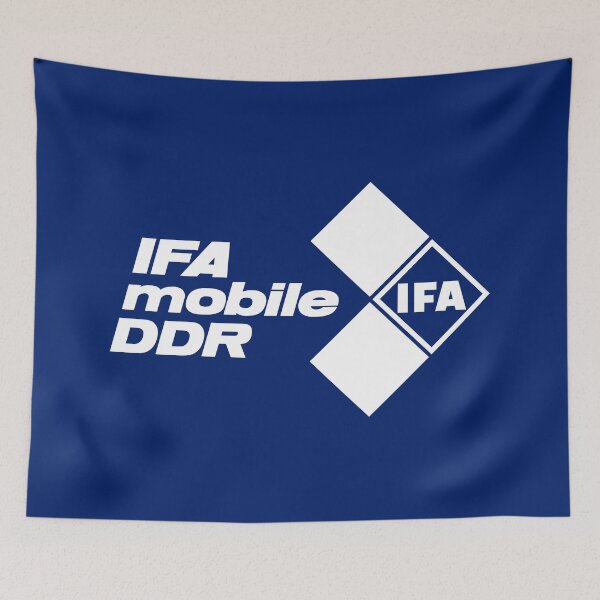 Item preview, IFA Mobile DDR Logo (white) designed and sold by VEB Ostladen.