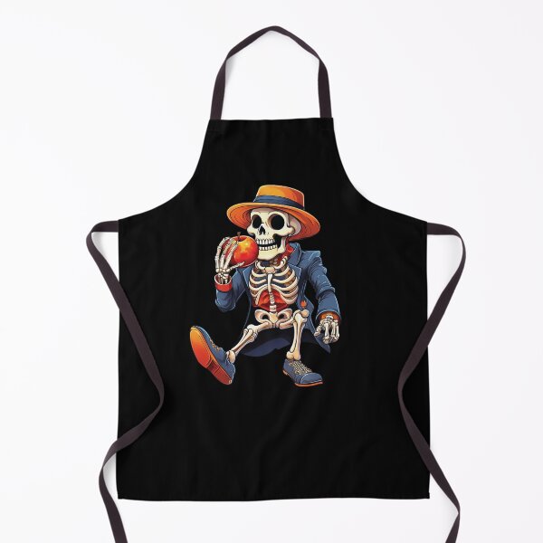 Item preview, Skeleton eating an apple designed and sold by DoraTora.