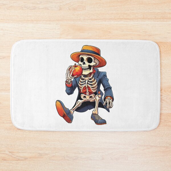 Item preview, Skeleton eating an apple designed and sold by DoraTora.