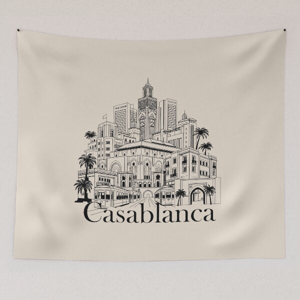 Item preview, Casablanca city designed and sold by illustroken.