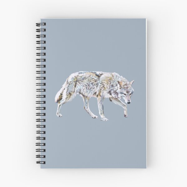 Item preview, Lone Wolf - Grey Wolf Walking Painting  designed and sold by Lara CJ Art.