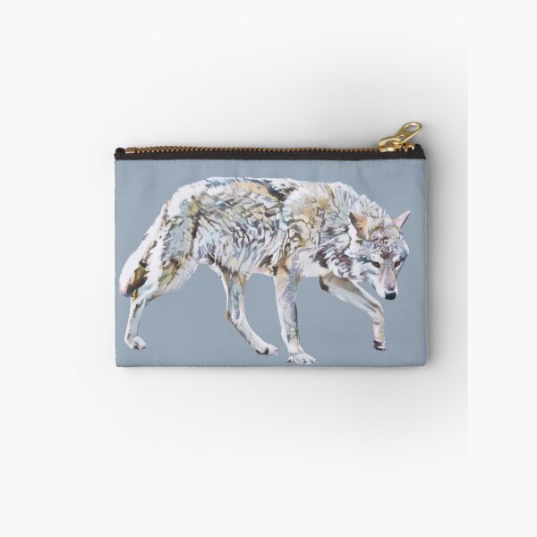Item preview, Lone Wolf - Grey Wolf Walking Painting  designed and sold by Lara CJ Art.