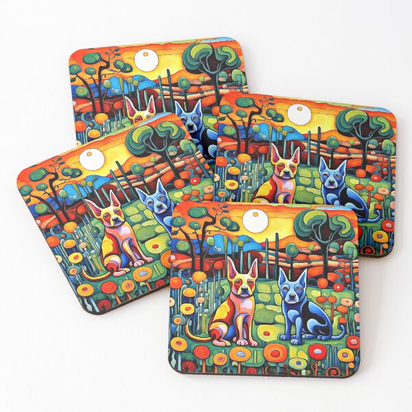 Item preview, Dog friends in garden 1 designed and sold by George Hutton Hunter.
