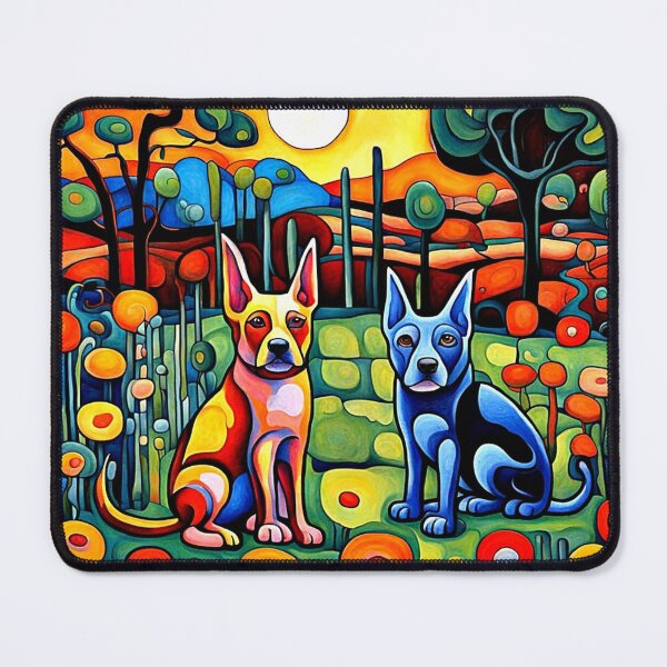 Item preview, Dog friends in garden 1 designed and sold by George Hutton Hunter.