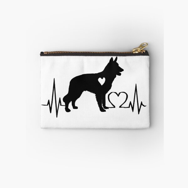 Item preview, White Swiss Shepherd Dog EKG Line Minimalist Silhouette – Dog Lover Design designed and sold by GoodyPaws.