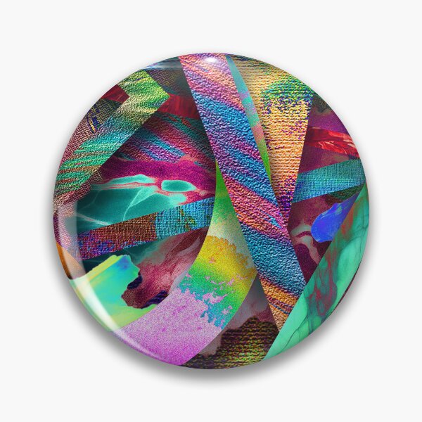 Item preview, colorful collage of curious textures 5 designed and sold by chambergambit.